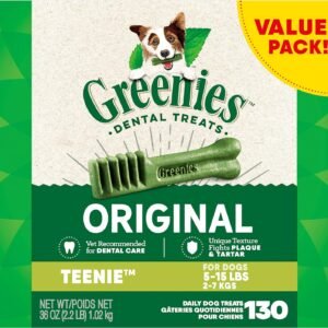 Greenies Original Teenie Natural Dental Care Dog Treats, 3pk